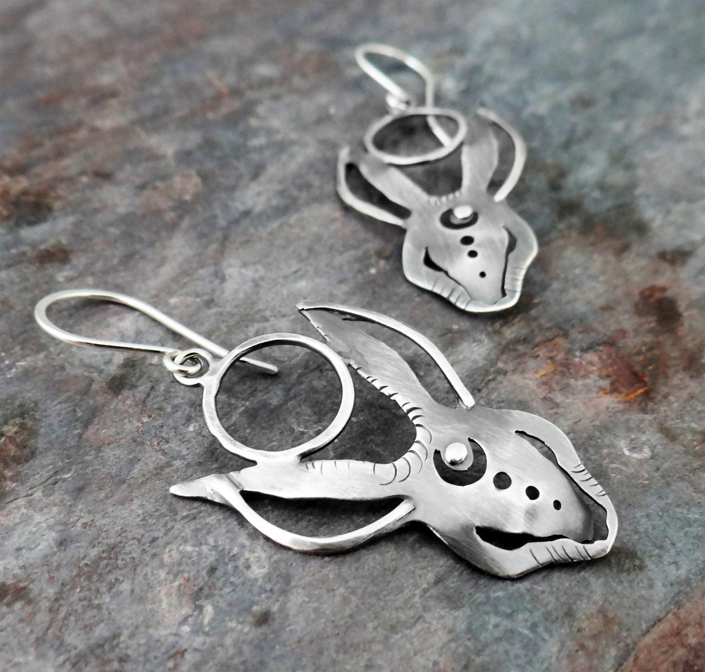 Not the Easter Bunny || sterling silver earrings (6960)