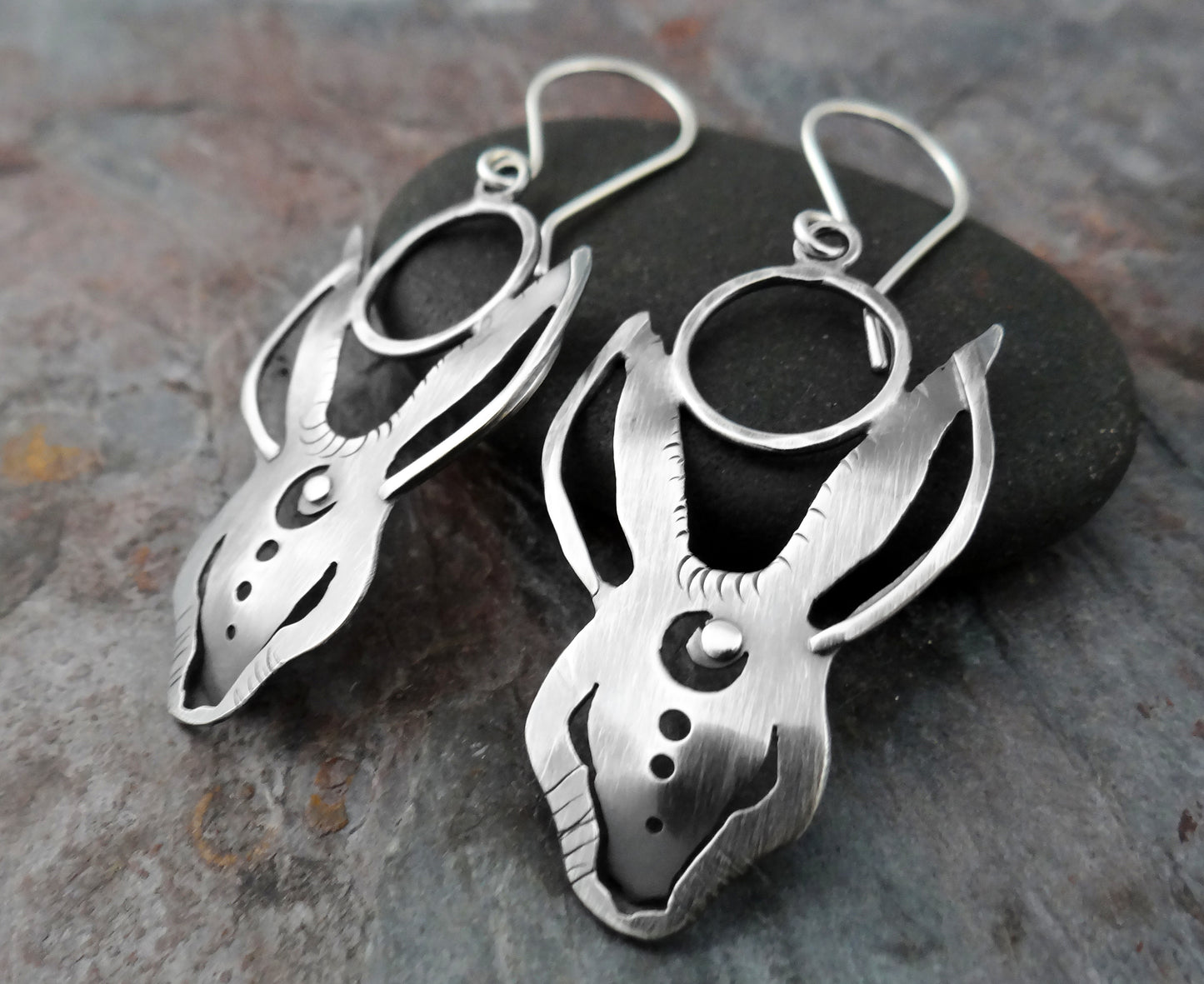 Not the Easter Bunny || sterling silver earrings (6960)