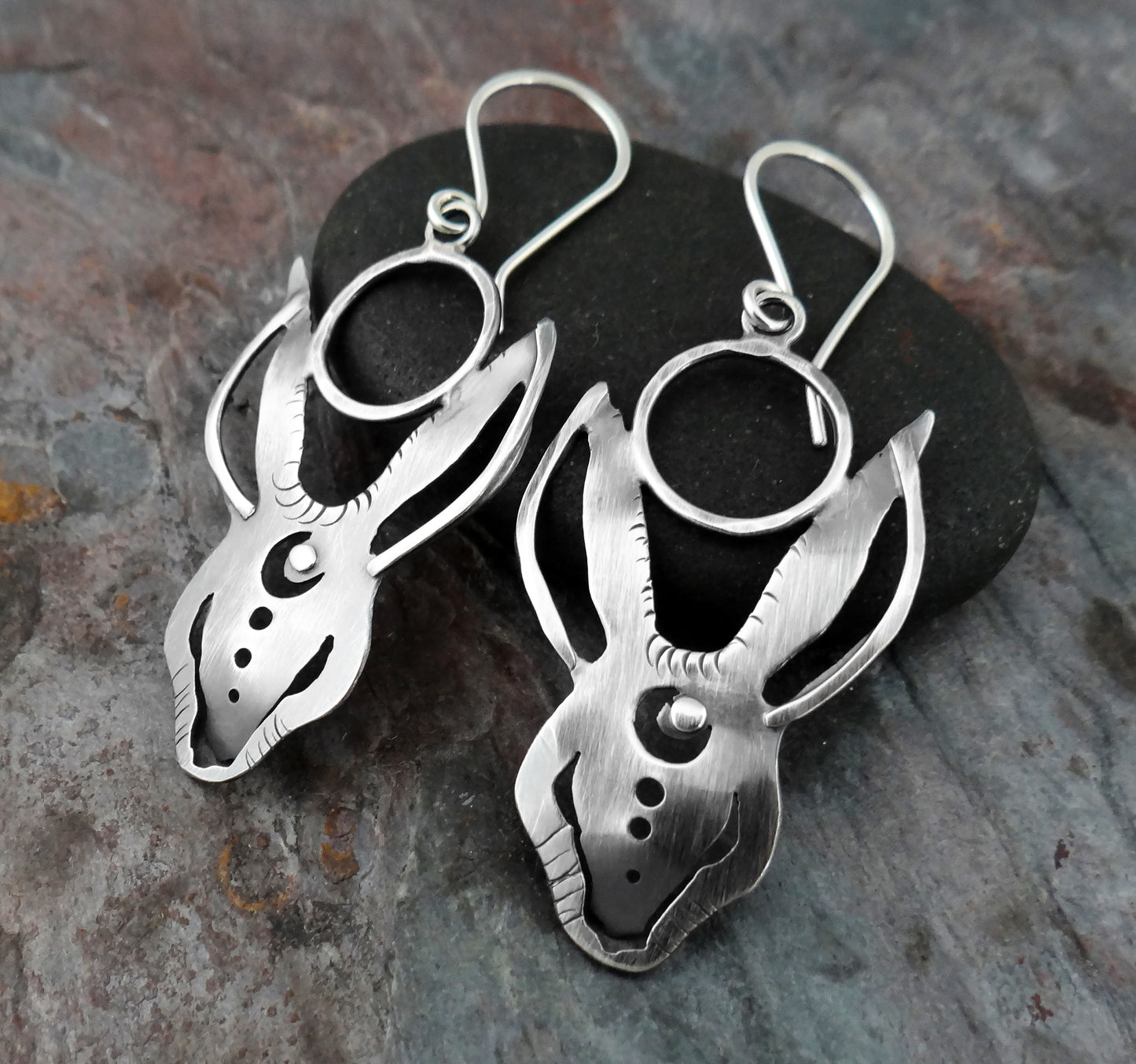 Not the Easter Bunny || sterling silver earrings (6960)