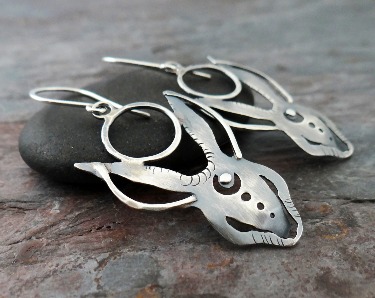Not the Easter Bunny || sterling silver earrings (6960)