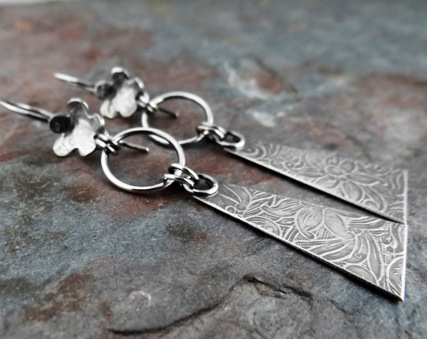 Industrial Flower Earrings (7058)