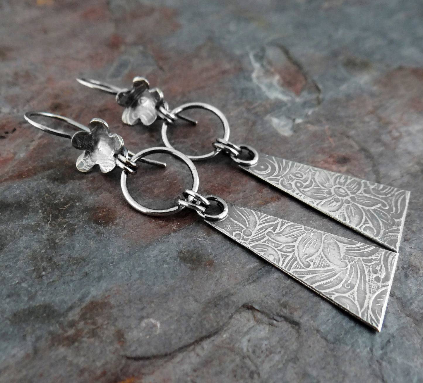 Industrial Flower Earrings (7058)