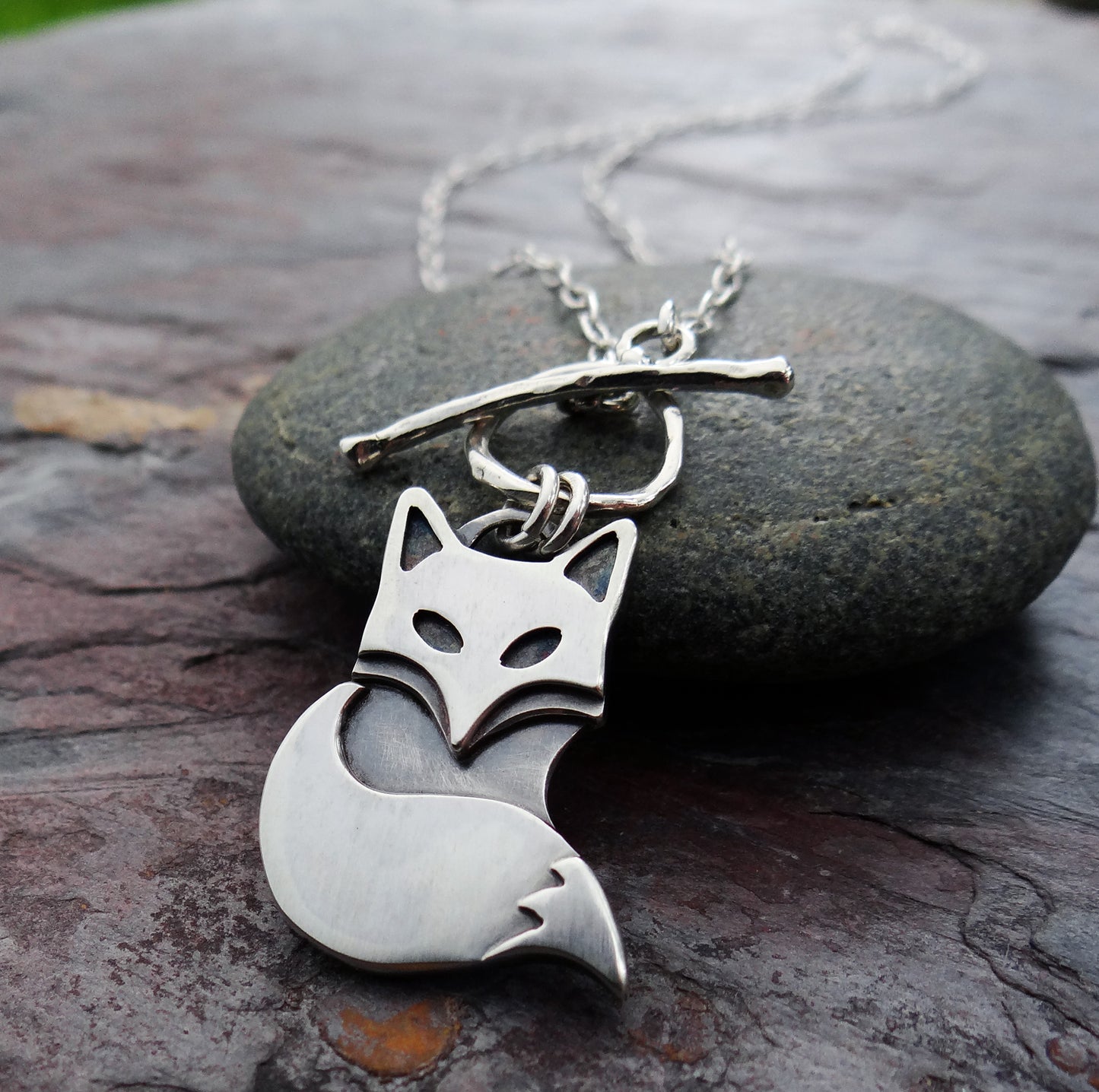 Arctic Fox Pendant || hand fabricated sterling silver pendant || nature inspired metalsmith jewelry (4558)