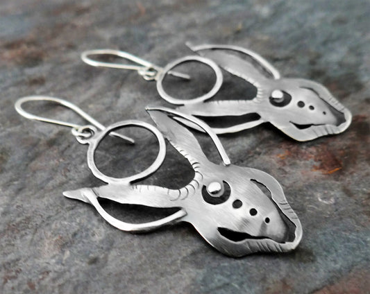 Not the Easter Bunny || sterling silver earrings (6960)