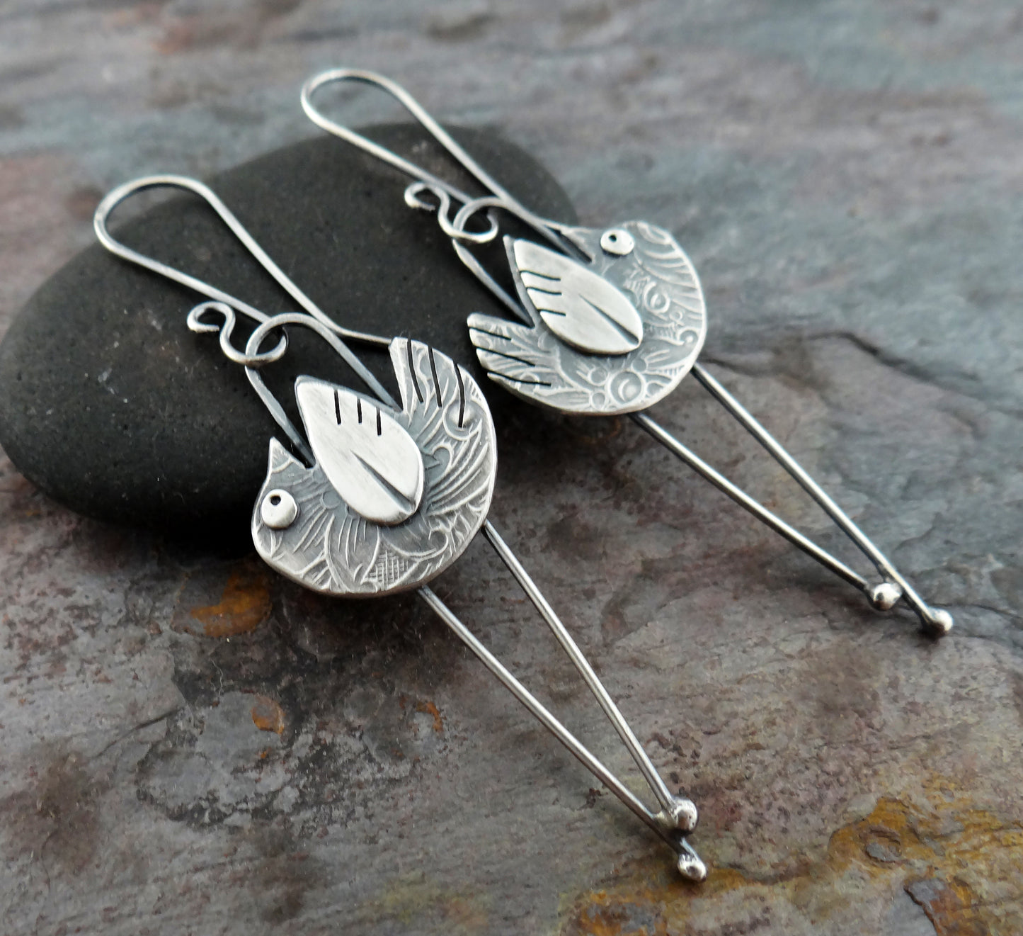 Long Leg Sparrow Earrings  (7032)